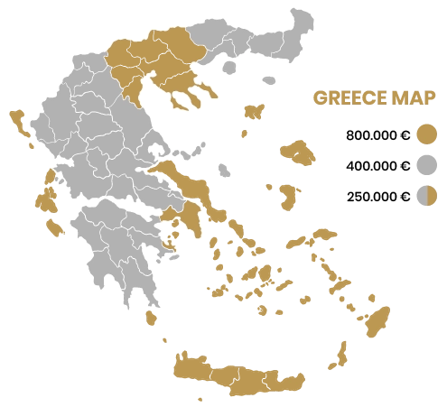 Golden Visa Greece Map